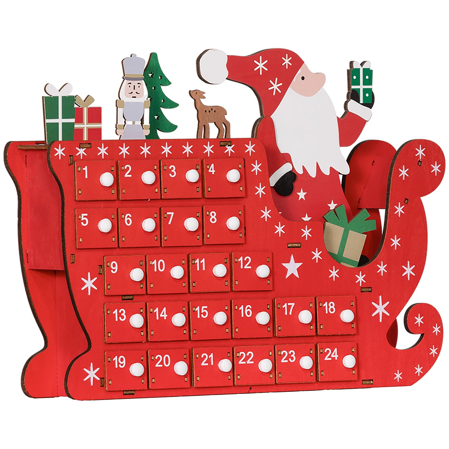 24-Drawer Reusable Christmas Advent Calendar