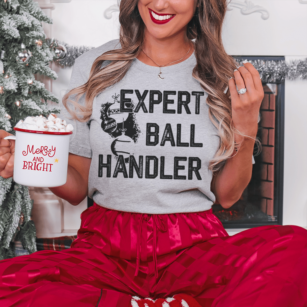 Expert Ball Handler Christmas Tee-1