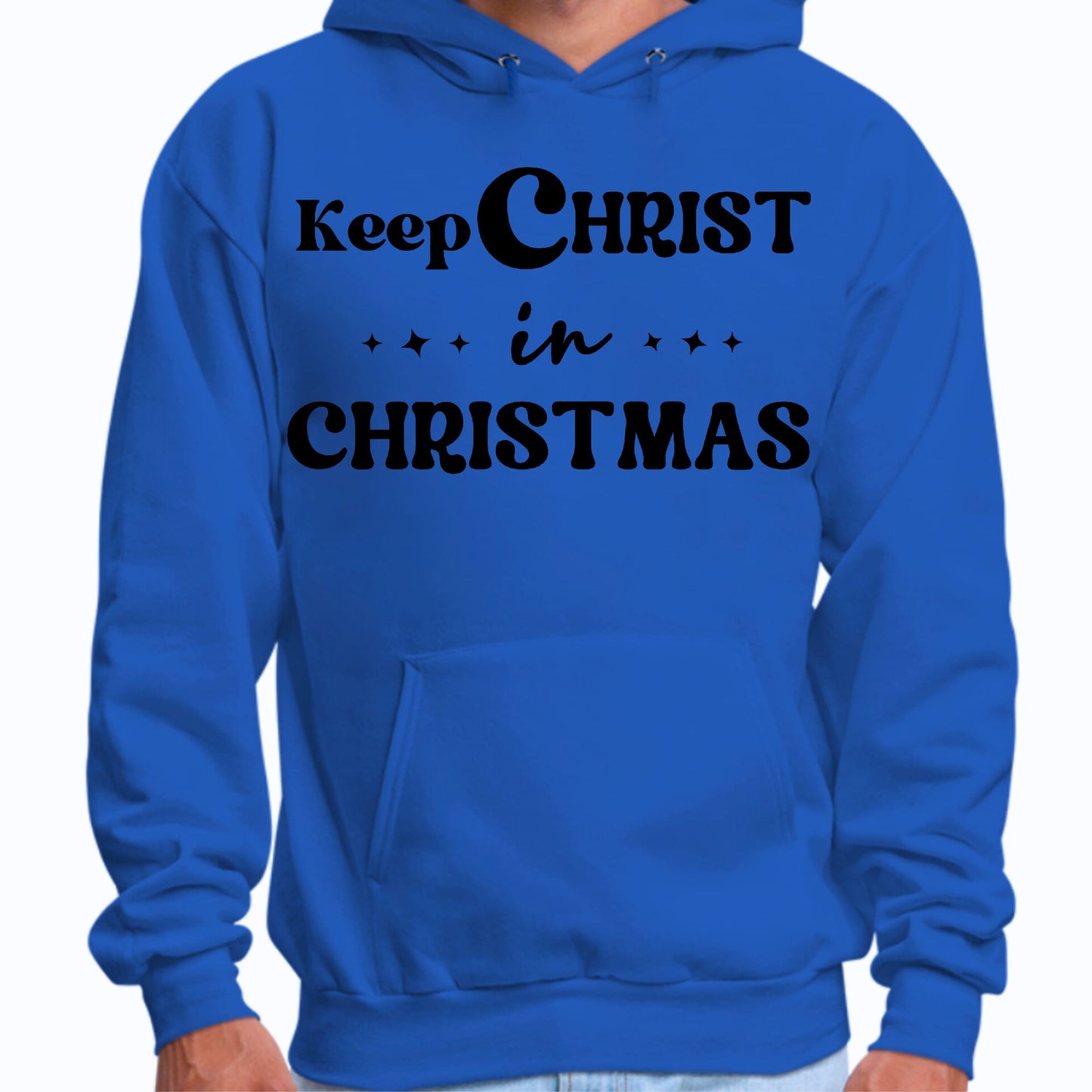 Mens Graphic Hoodie Keep Christ in Christmas - Christian Holiday-3
