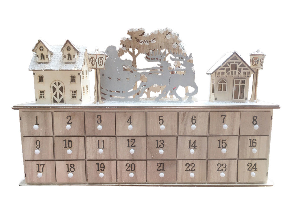 WOODEN ADVENT CALANDER