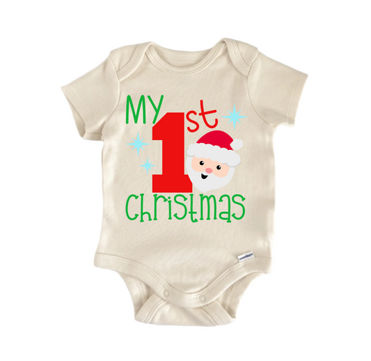 My 1st Christmas - Baby Boy Girl Clothes Infant Bodysuit Funny Cute-0