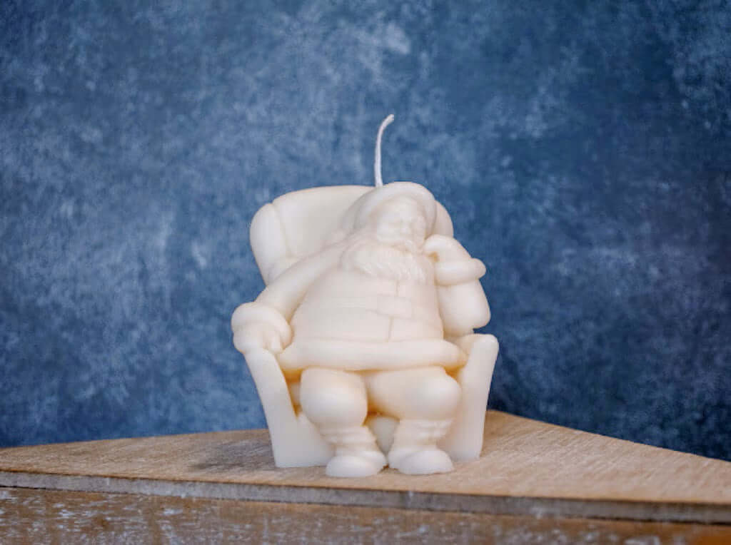 Napping Santa  Candles-1