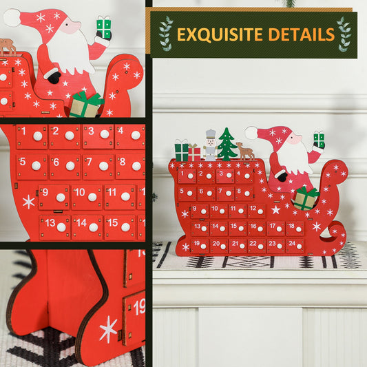 24-Drawer Reusable Christmas Advent Calendar