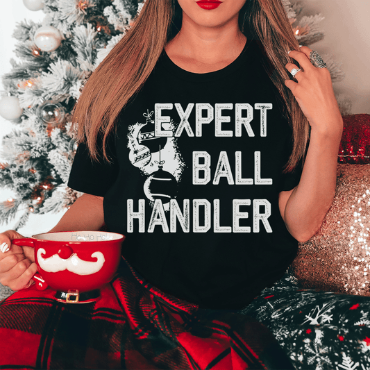 Expert Ball Handler Christmas Tee-0
