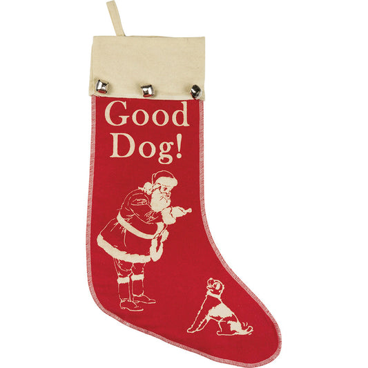 Good Dog Vintage Style Felt Stocking-0