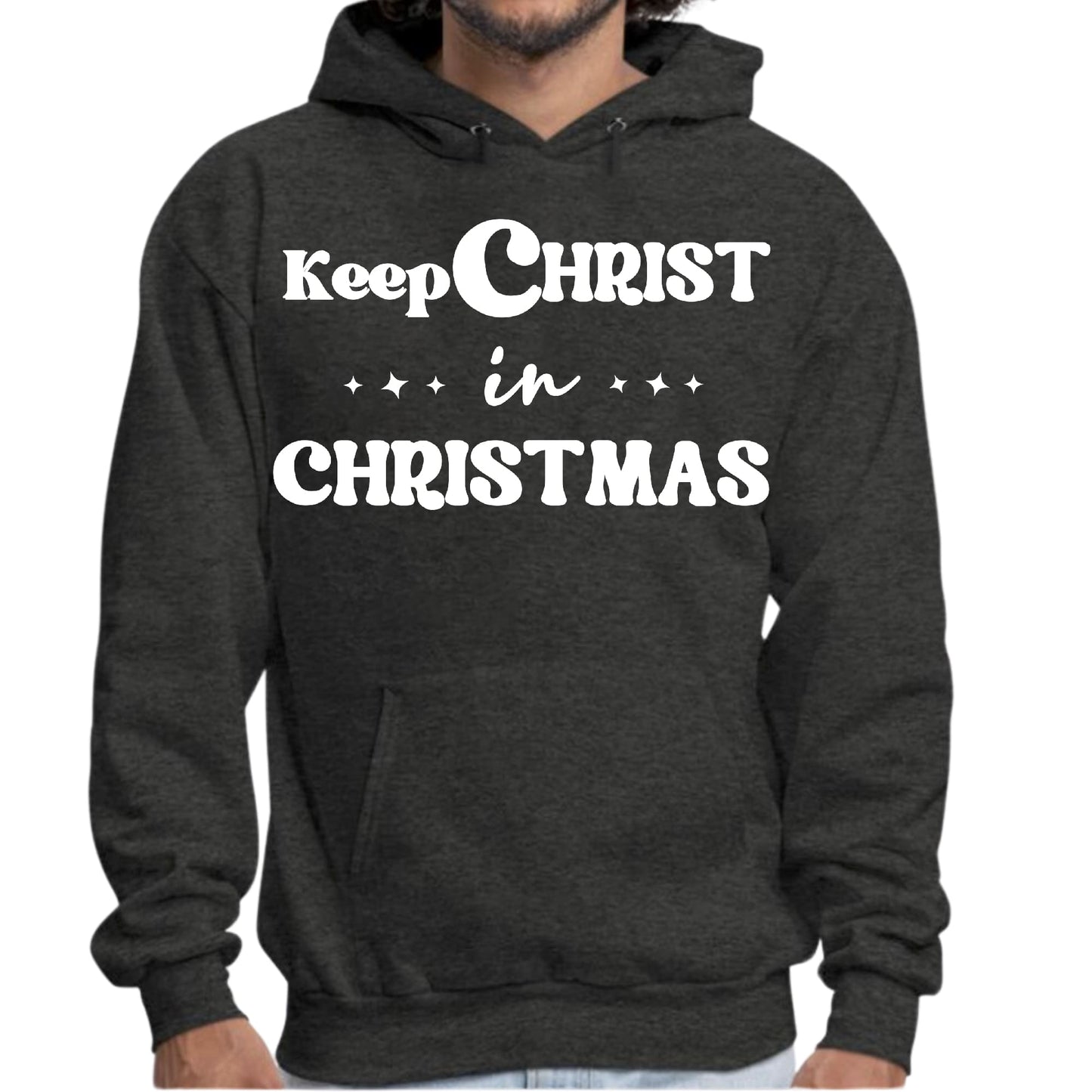 Mens Graphic Hoodie Keep Christ in Christmas - Christian Holiday-6