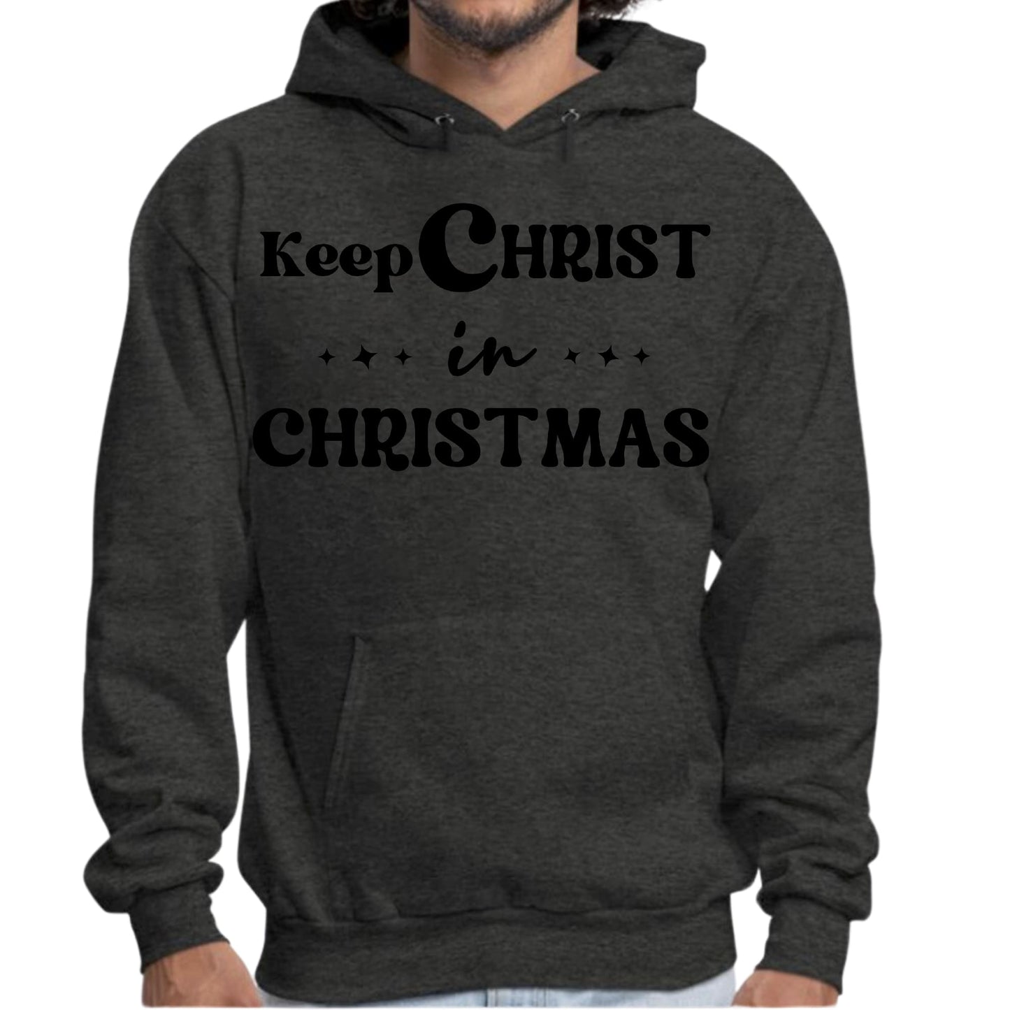 Mens Graphic Hoodie Keep Christ in Christmas - Christian Holiday-5