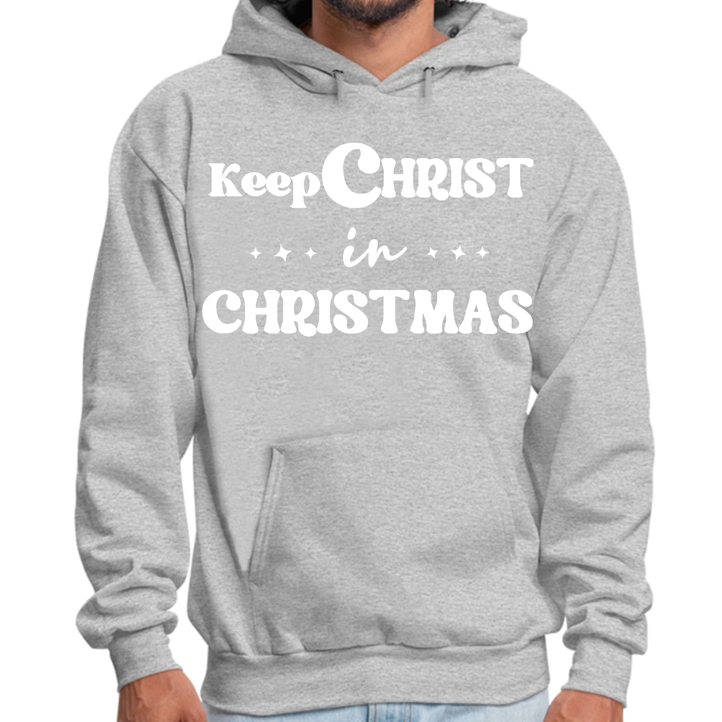 Mens Graphic Hoodie Keep Christ in Christmas - Christian Holiday-7