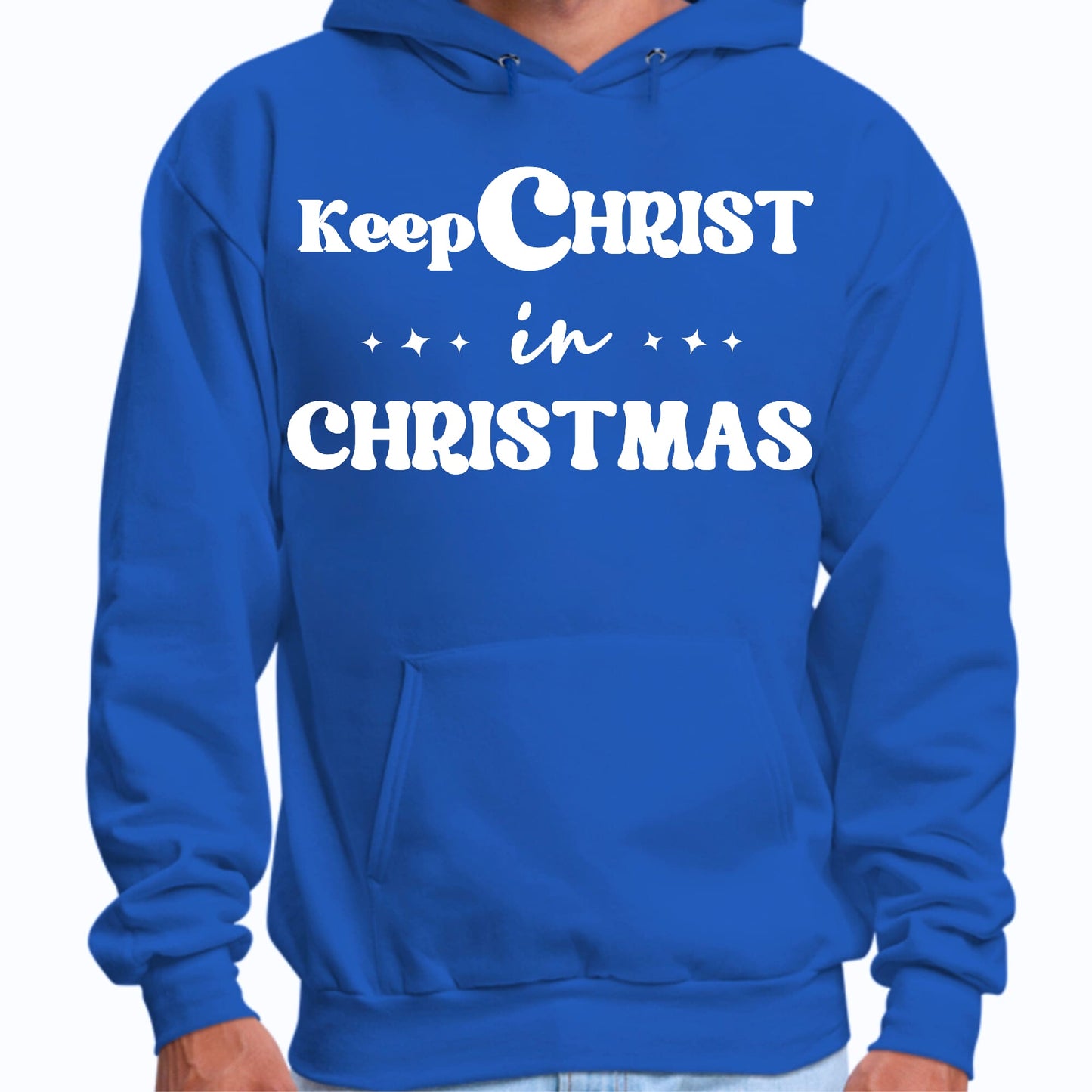 Mens Graphic Hoodie Keep Christ in Christmas - Christian Holiday-1